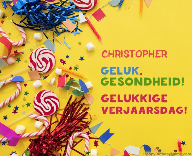 Gelukkige verjaardag Christopher foto