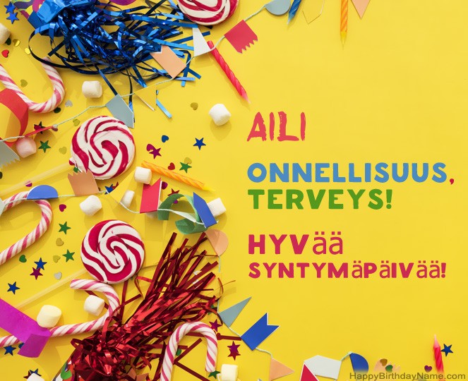 Hyvää Syntymäpäivää Aili kuvia