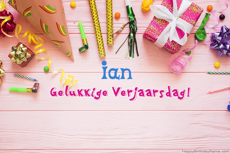 Laai gelukkige verjaardagkaartjie Ian gratis af Laai gelukkige verjaardagkaartjie Ian gratis af