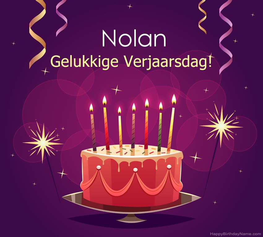 Snaakse groete vir gelukkige verjaardag Nolan-foto