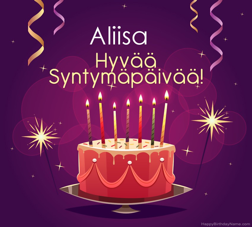 Lasten onnittelut Aliisa Syntymäpäivästä