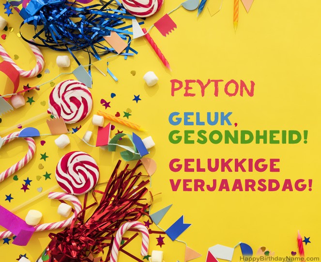 Gelukkige verjaardag Peyton foto