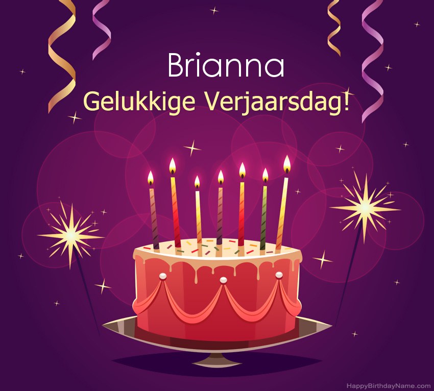 Snaakse groete vir gelukkige verjaardag Brianna-foto