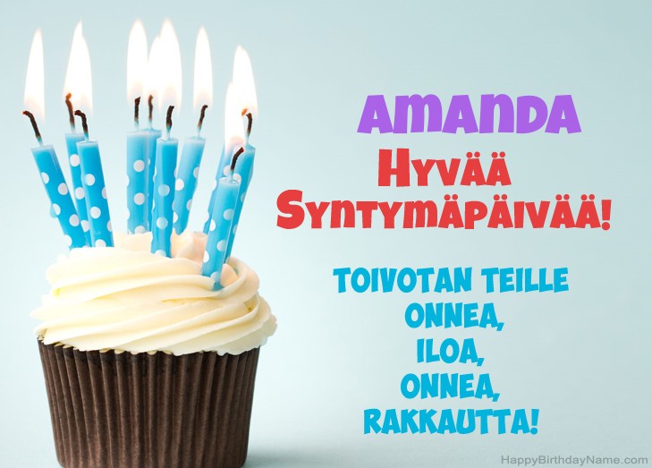 Lataa Happy Birthday Card Amanda ilmaiseksi