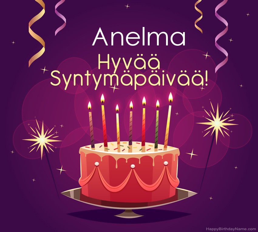 Lasten onnittelut Anelma Syntymäpäivästä