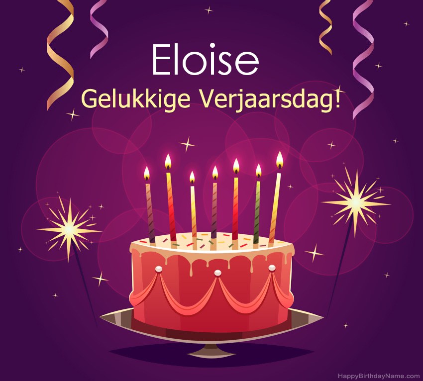 Snaakse groete vir gelukkige verjaardag Eloise-foto