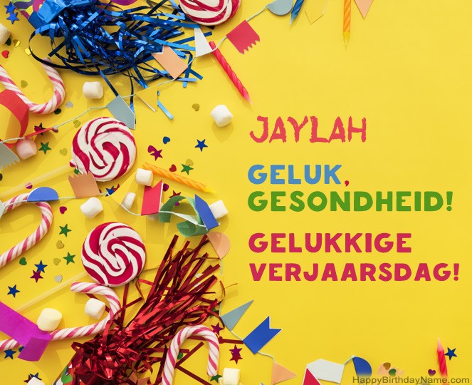 Gelukkige verjaardag Jaylah foto
