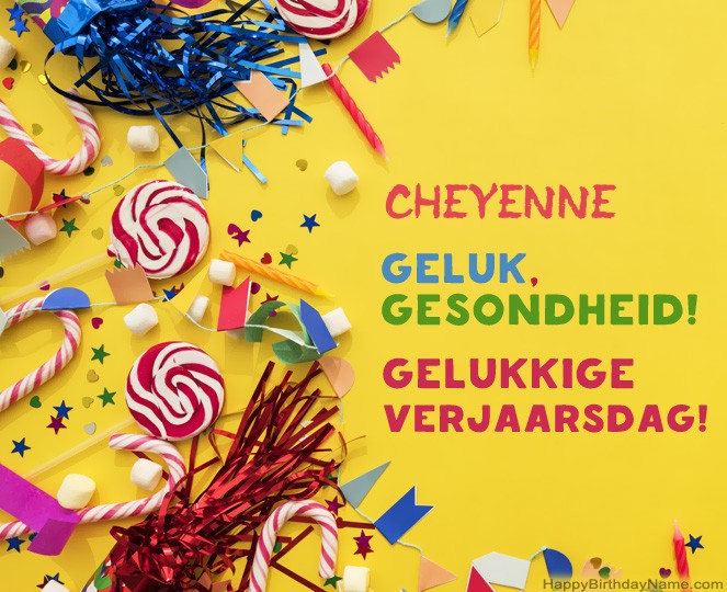 Gelukkige verjaardag Cheyenne foto