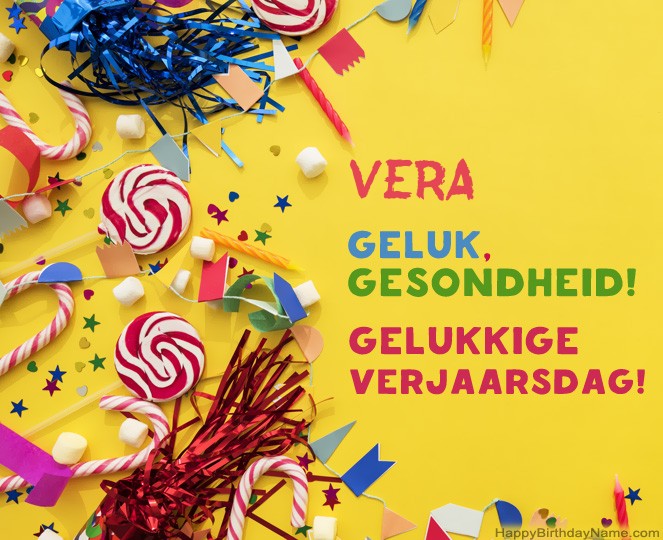 Gelukkige verjaardag Vera foto