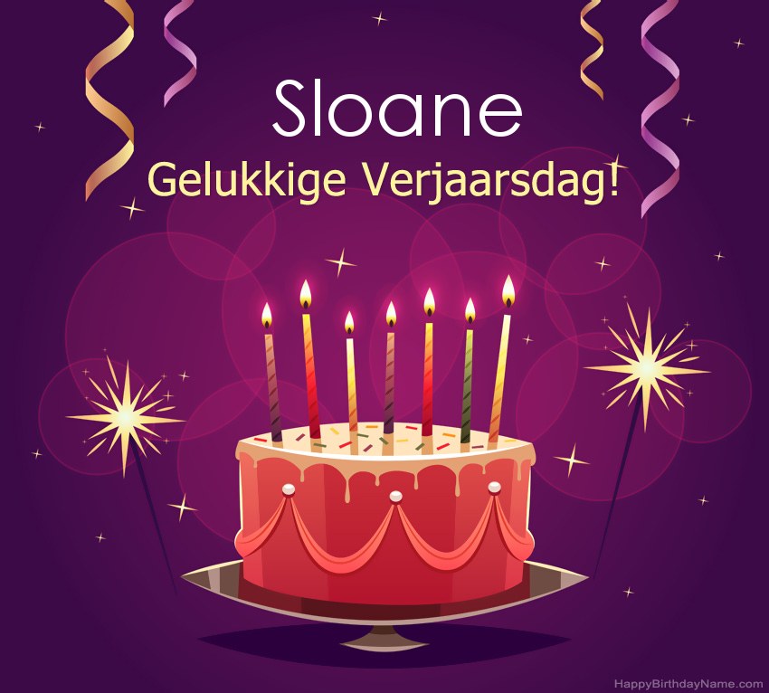 Snaakse groete vir gelukkige verjaardag Sloane-foto
