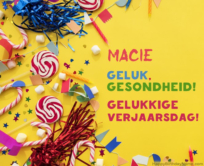 Gelukkige verjaardag Macie foto