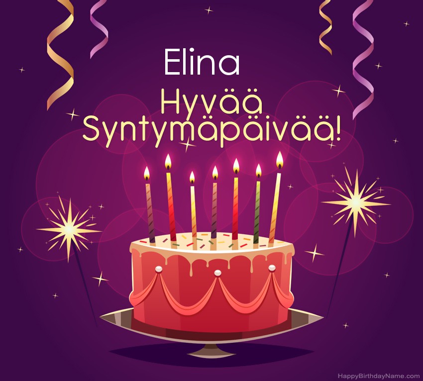 Lasten onnittelut Elina Syntymäpäivästä