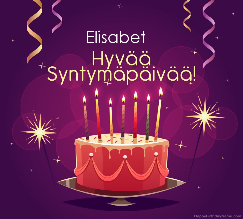 Lasten onnittelut Elisabet Syntymäpäivästä