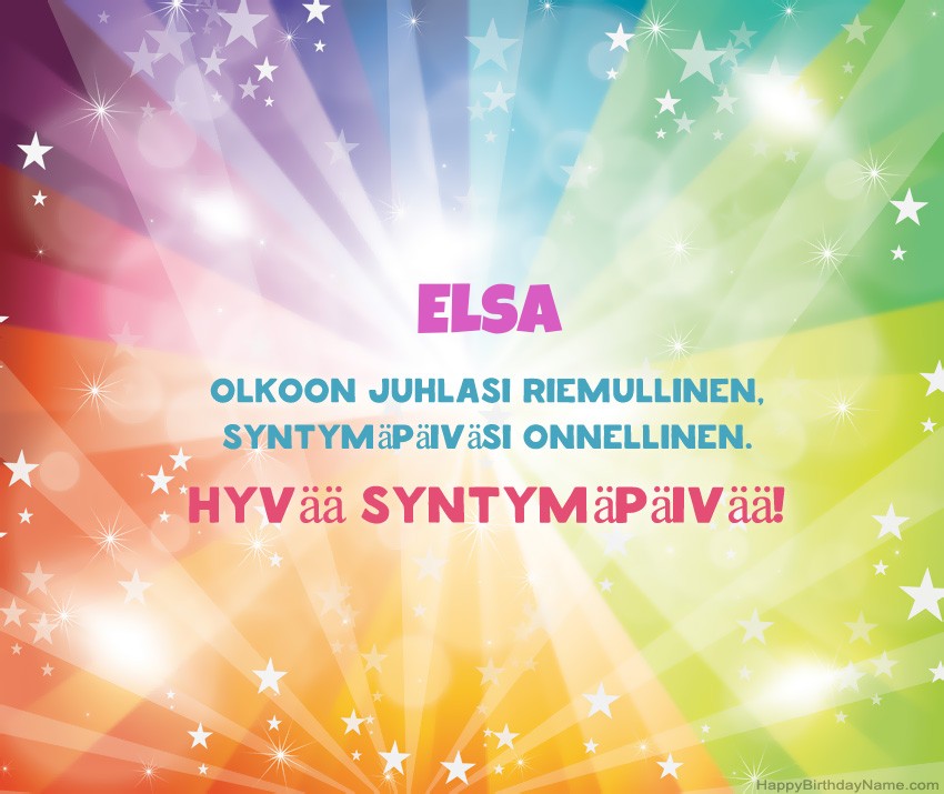 Lataa onnellinen Syntymäpäivä Elsa