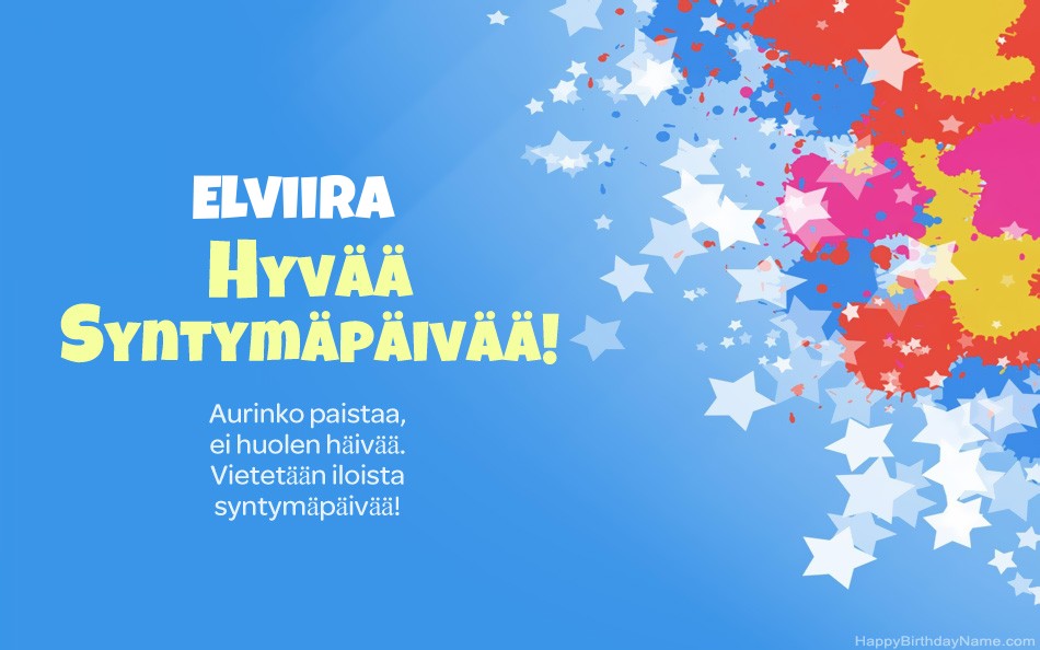 Kauniita kuvia Elviira-onnea