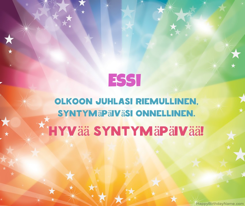Lataa onnellinen Syntymäpäivä Essi