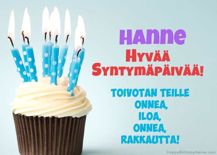 Lataa Happy Birthday Card Hanne ilmaiseksi