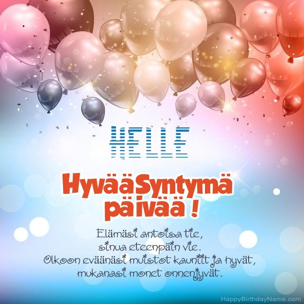 Hauskoja kuvia Hyvää Syntymäpäivää Helle