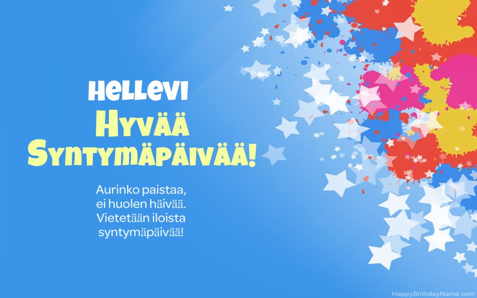 Kauniita kuvia Hellevi-onnea