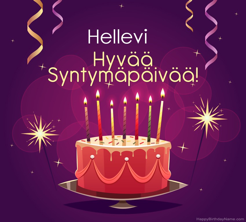 Lasten onnittelut Hellevi Syntymäpäivästä