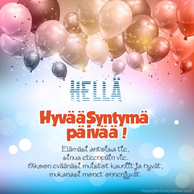 Hauskoja kuvia Hyvää Syntymäpäivää Hellä