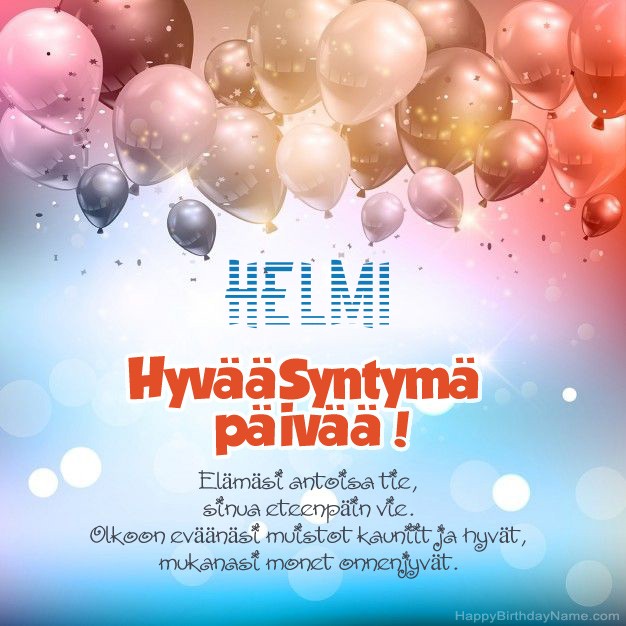 Hauskoja kuvia Hyvää Syntymäpäivää Helmi