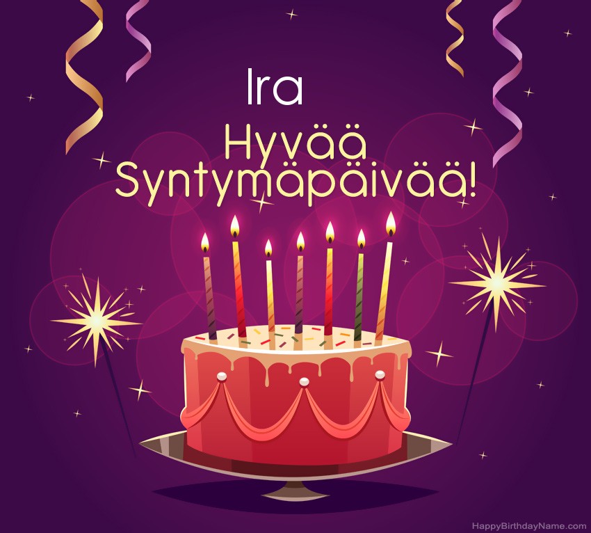 Lasten onnittelut Ira Syntymäpäivästä
