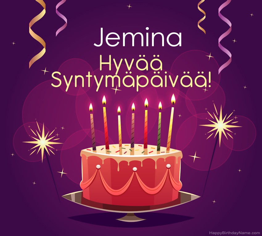 Lasten onnittelut Jemina Syntymäpäivästä