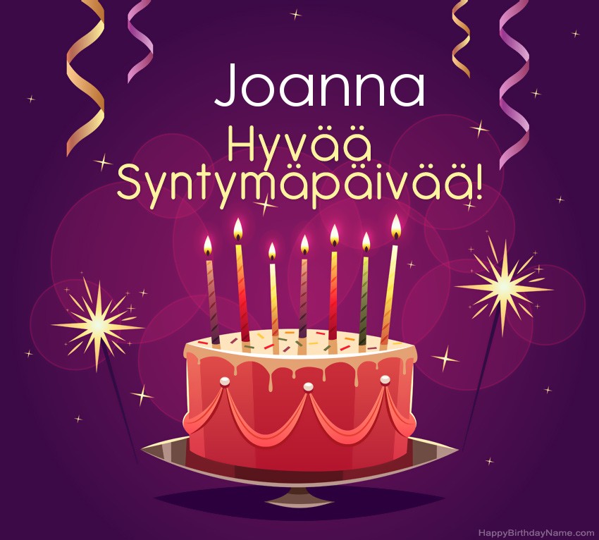 Lasten onnittelut Joanna Syntymäpäivästä