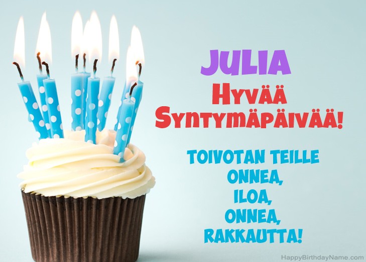 Lataa Happy Birthday Card Julia ilmaiseksi