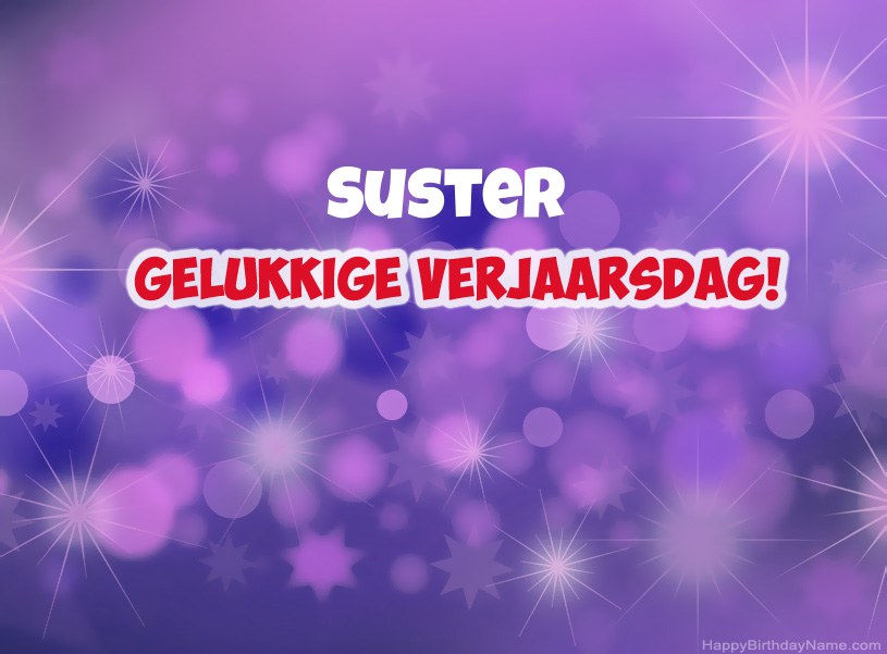 Pragtige foto's vir Happy Birthday Suster
