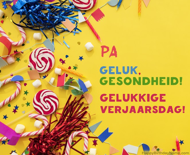 Pa gelukkige verjaarsdagfoto's