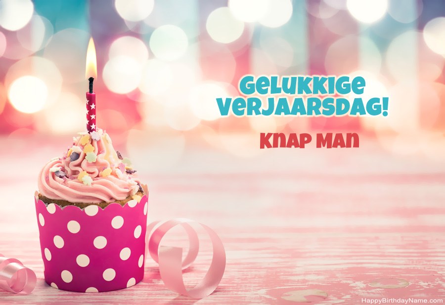Laai die gelukkige verjaardagkaartjie Knap Man gratis af