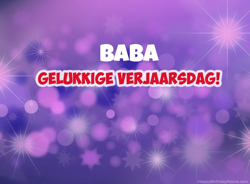 Pragtige foto's vir Happy Birthday Baba