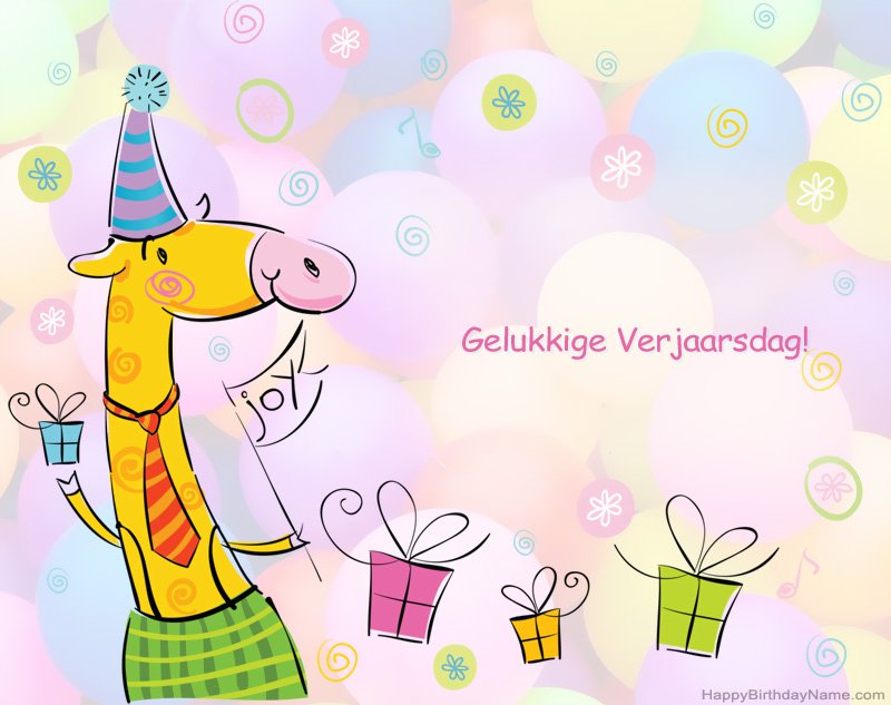 Kinders geluk met die gelukkige verjaardag