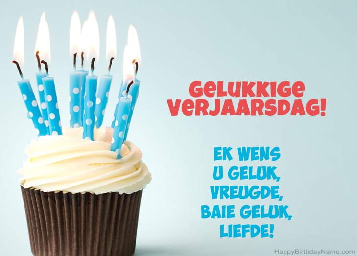 Baie geluk met gelukkige verjaardag