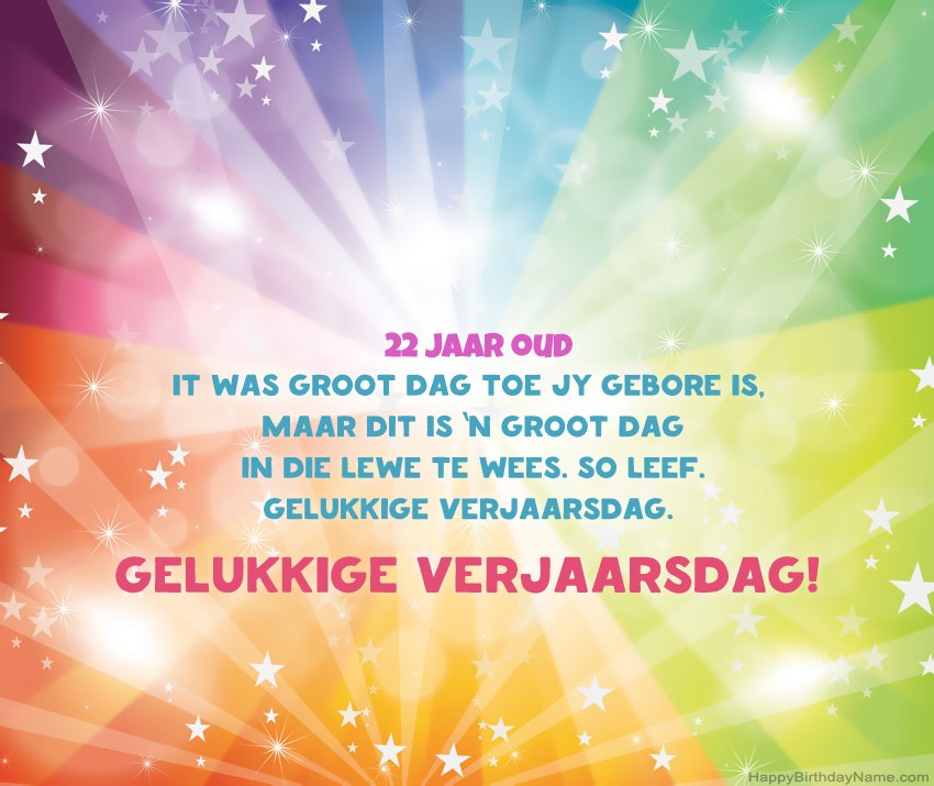 Pragtige gelukkige verjaardagkaartjies 22-jarige ou Pragtige gelukkige verjaardagkaartjies 22-jarige ou