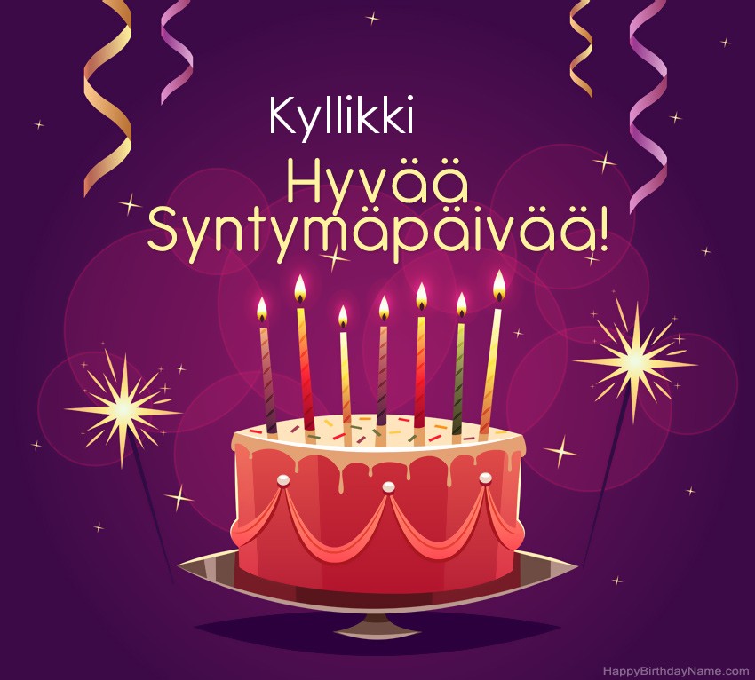 Lasten onnittelut Kyllikki Syntymäpäivästä