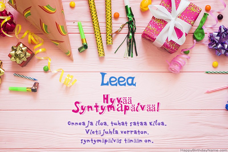 Hyvää Syntymäpäiväkuvaa Leea