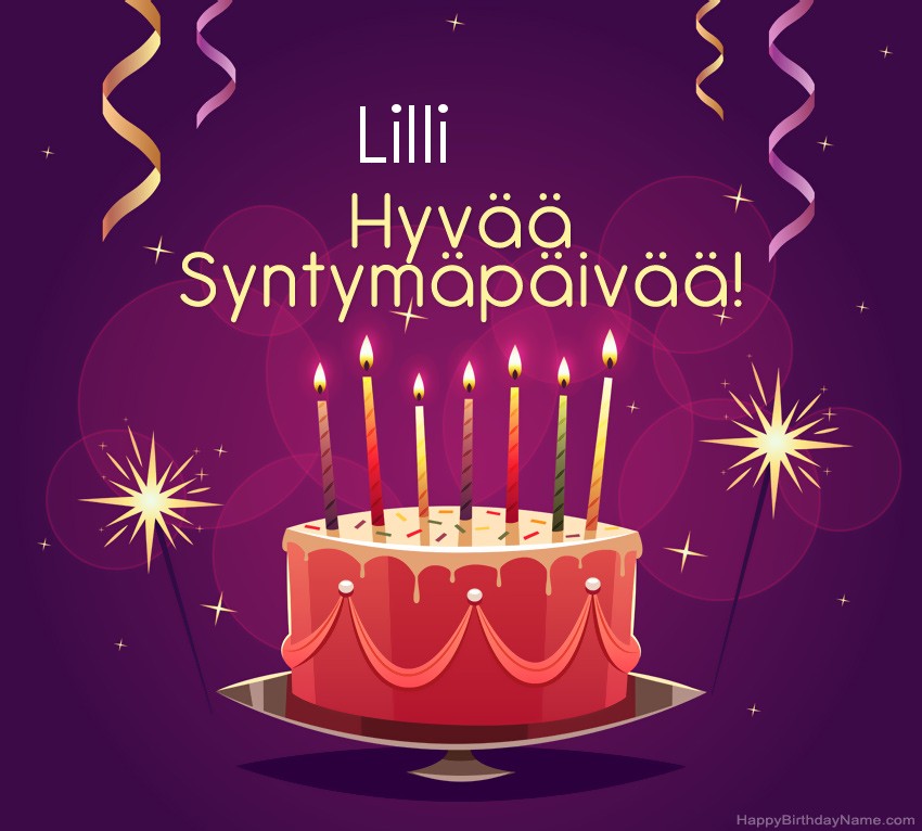 Lasten onnittelut Lilli Syntymäpäivästä