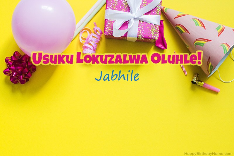 Usuku lokuzalwa oluhle Jabhile ku-prose