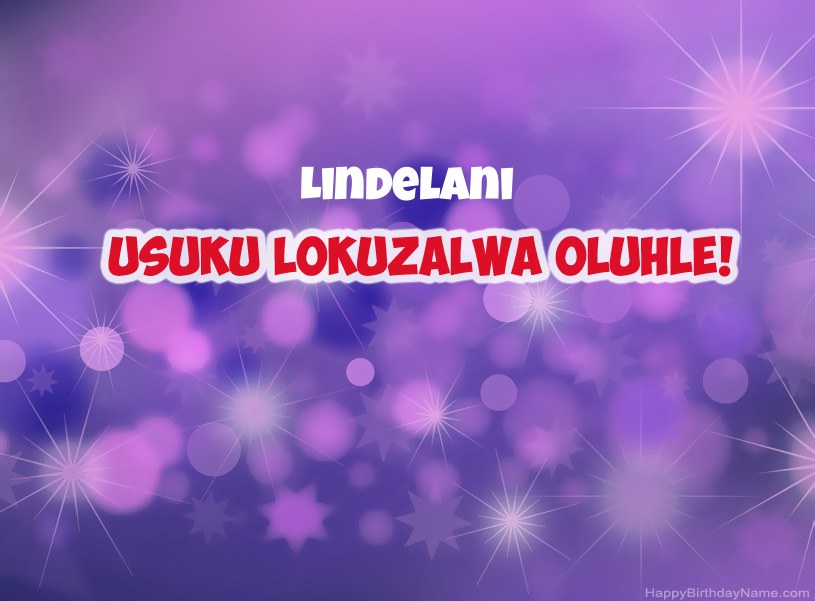 Izithombe ezinhle ze-Happy Birthday ye-Lindelani
