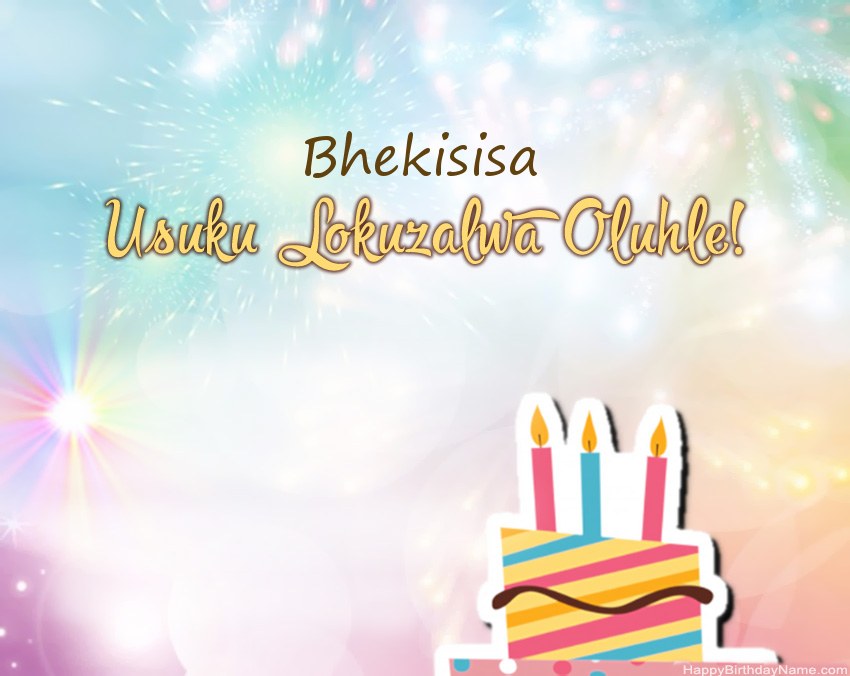 Usuku lokuzalwa oluhle Bhekisisa evesini