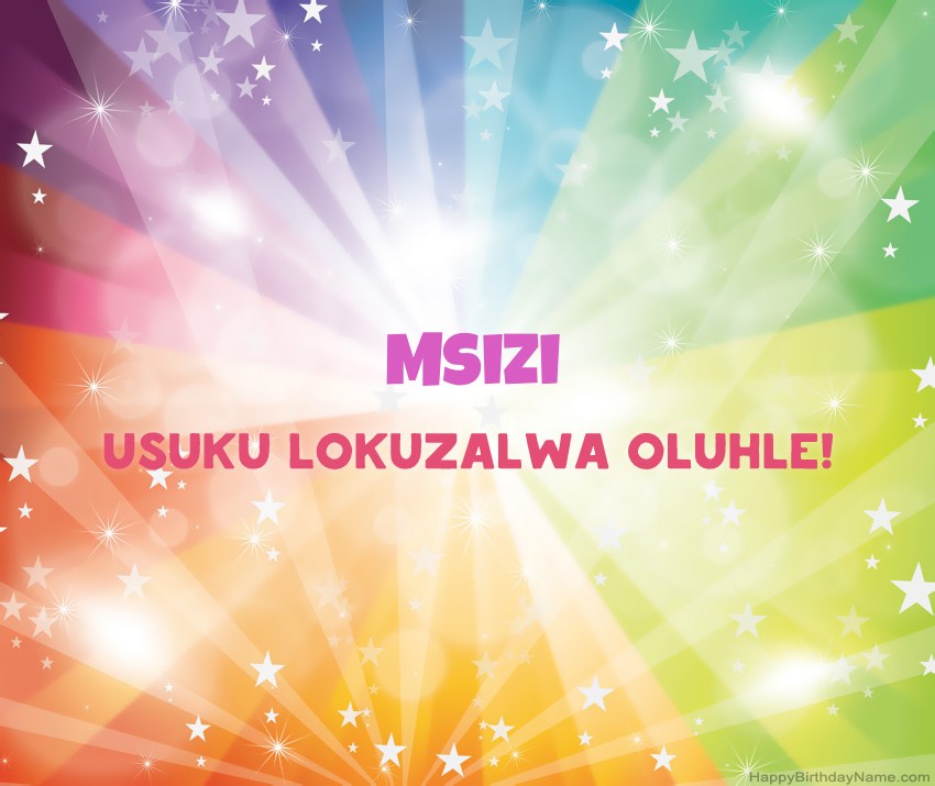 Amakhadi amahle woSuku lokuzalwa oluhle lwe-Msizi