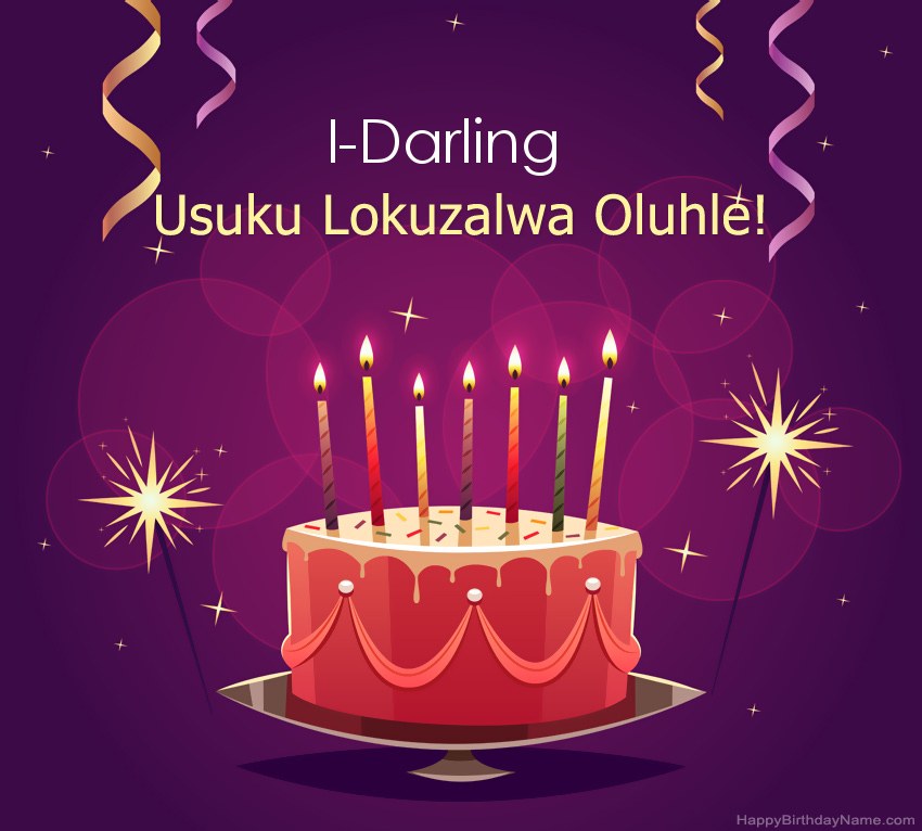Imikhonzo ehlekisayo yezithombe ze-Happy Birthday I-Darling Imikhonzo ehlekisayo yezithombe ze-Happy Birthday I-Darling