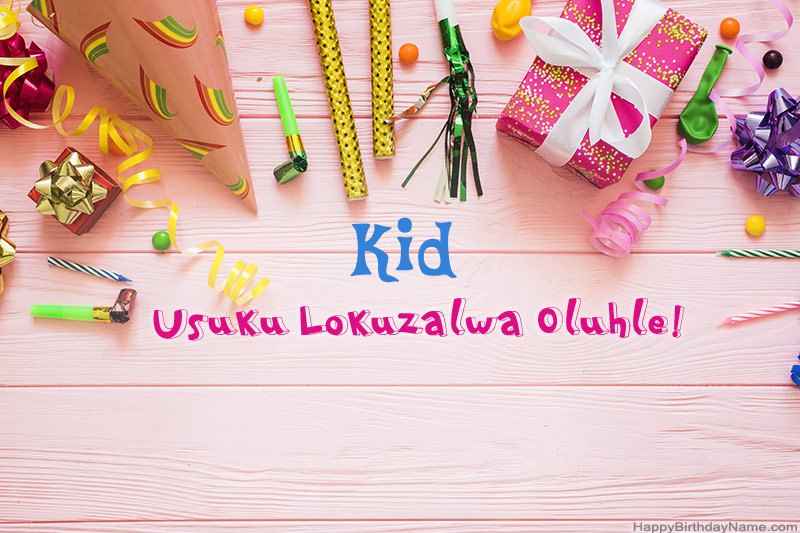 Landa ikhadi le-Happy Birthday Card Kid mahhala Landa ikhadi le-Happy Birthday Card Kid mahhala