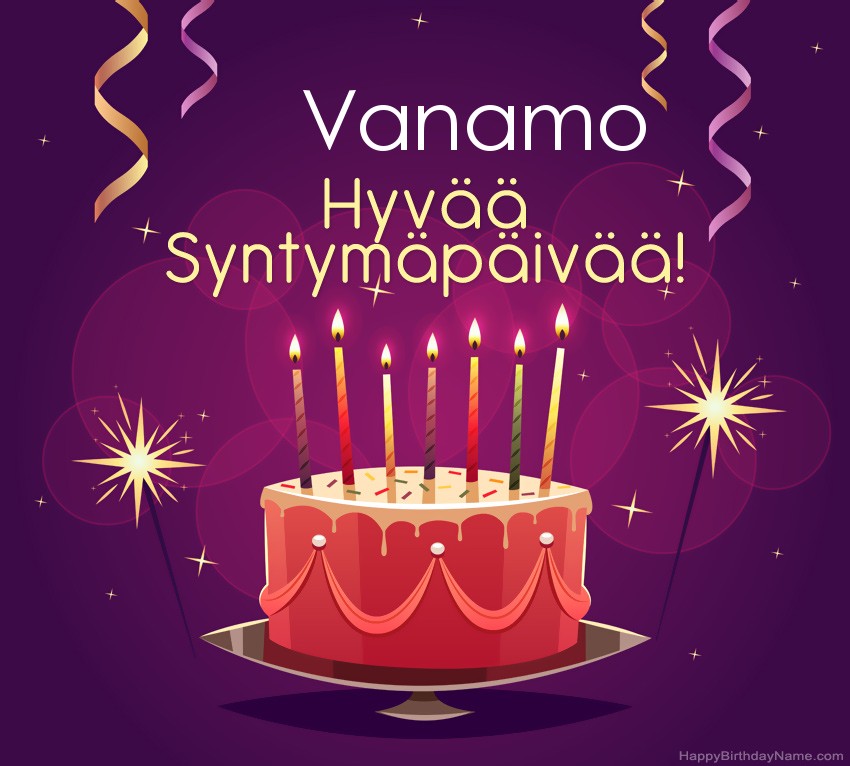 Lasten onnittelut Vanamo Syntymäpäivästä