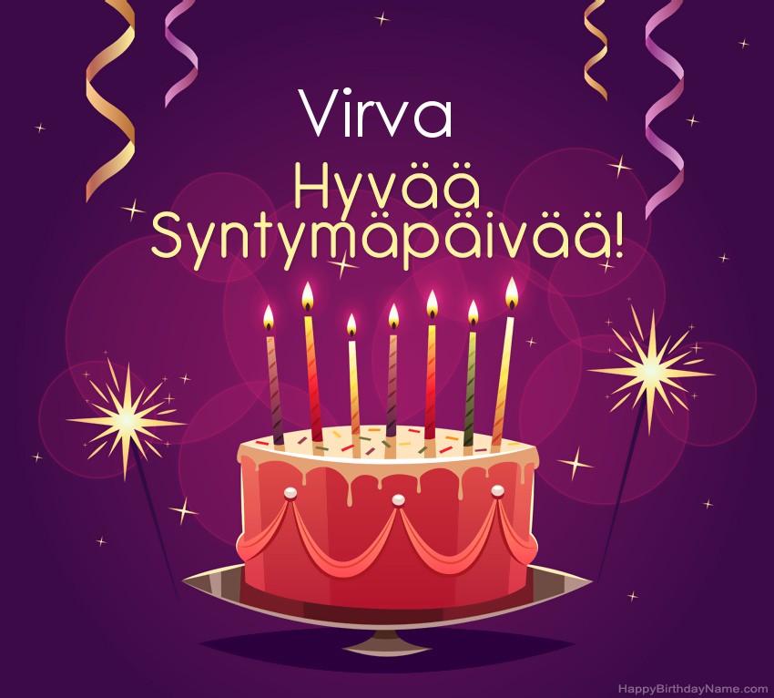 Lasten onnittelut Virva Syntymäpäivästä