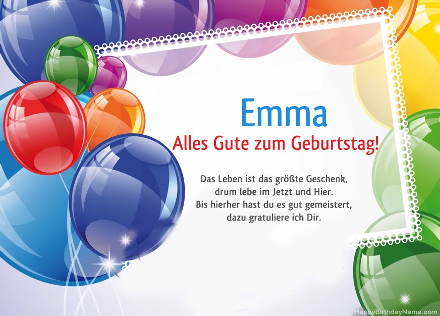 Alles Gute zum Geburtstag Emma!