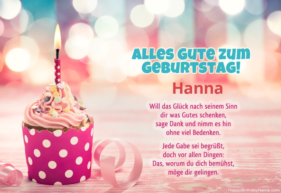 Download der Glückwunschkarte Hanna kostenlos Download der Glückwunschkarte Hanna kostenlos